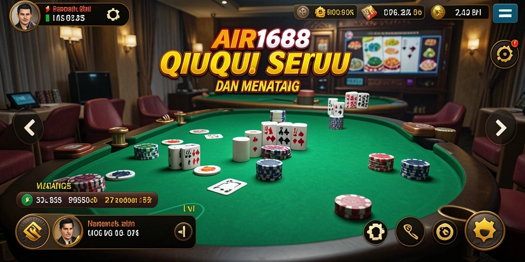 Screenshot utama gameplay QiuQiu AIR168 yang seru dan menantang.