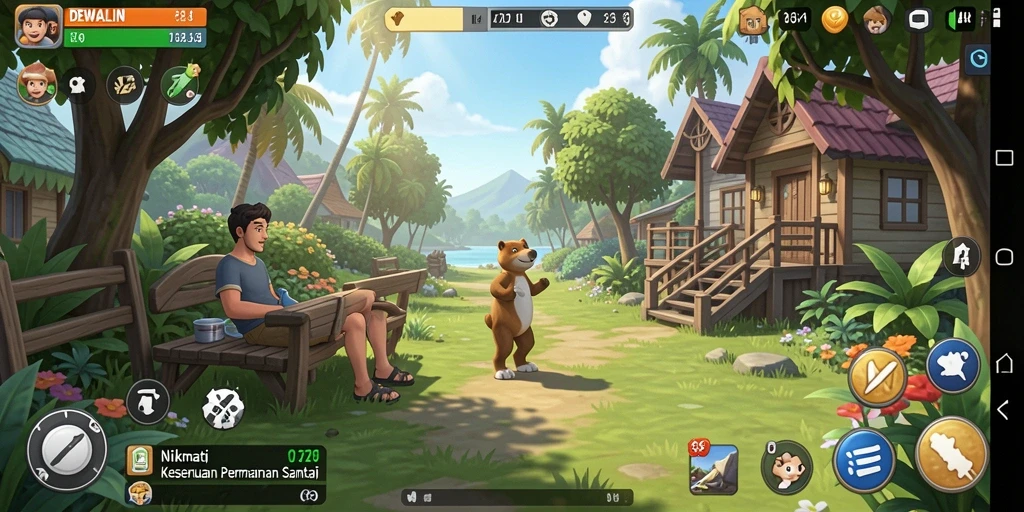 Tampilan menarik dari gameplay DEWALIN yang seru.