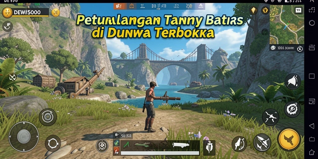Gameplay seru di dunia terbuka DEWI5000 dengan berbagai petualangan.