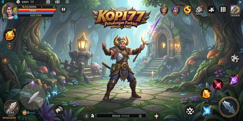 Tampilan gameplay RPG KOPI77 dengan petualangan yang seru.