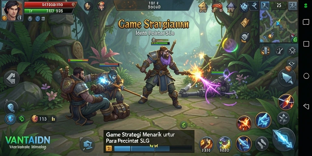 Tampilan gameplay seru dalam VANTAIDN dengan strategi yang menarik.